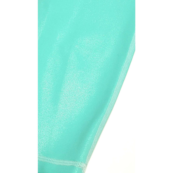 Zyia Active Light n Tight 7/8 leggings turquoise metallic women's 6-8 high-rise - Picture 2 of 5